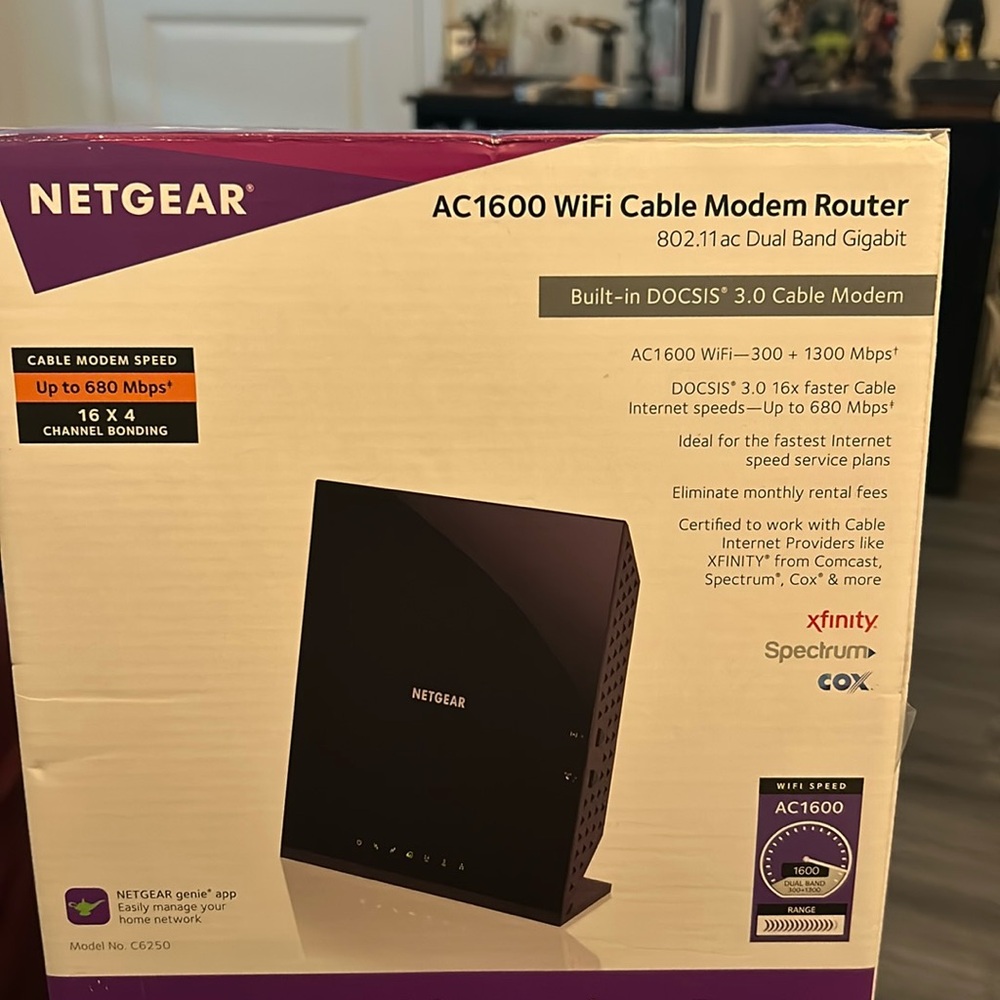 NetGear AC1600 WiFi Cable Modem Router